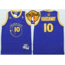 NBA Golden State Warrlors #10 Tim Hardaway Blue New Throwback The Finals Patch Stitched Jerseys