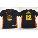 NBA Golden State Warrlors #12 Andrew Bogut Black Slate Chinese New Year Stitched Jerseys