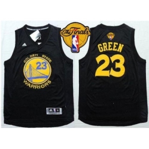 NBA Golden State Warrlors #23 Draymond Green Black Fashion The Finals Patch Stitched jerseys