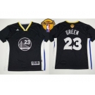 NBA Golden State Warrlors #23 Draymond Green Black New Alternate The Finals Patch Stitched Jerseys