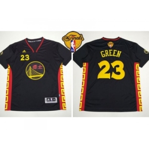 NBA Golden State Warrlors #23 Draymond Green Black Slate Chinese New Year The Finals Patch Stitched Jerseys