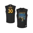 NBA Golden State Warrlors #30 Stephen Curry Black 2015 NBA Finals Champions Stitched jerseys