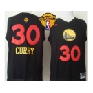 NBA Golden State Warrlors #30 Stephen Curry Black New Fashion The Finals Patch Stitched Jerseys