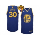 NBA Golden State Warrlors #30 Stephen Curry Blue Resonate Fashion Swingman The Finals Patch Stitched Jerseys