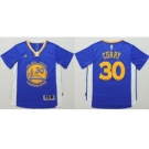 NBA Golden State Warrlors #30 Stephen Curry Blue Short Sleeve Stitched Jerseys