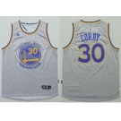 NBA Golden State Warrlors #30 Stephen Curry Grey Fashion Stitched Jerseys