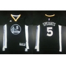 NBA Golden State Warrlors #5 Marreese Speights Black New Alternate Stitched Jerseys