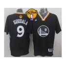 NBA Golden State Warrlors #9 Andre Iguodala New Black Alternate The Finals Patch Stitched Jerseys