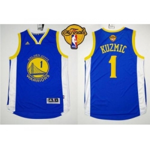 NBA Revolution 30 Golden State Warrlors #1 Ognjen Kuzmic Blue The Finals Patch Stitched Jerseys