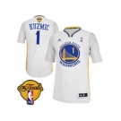 NBA Revolution 30 Golden State Warrlors #1 Ognjen Kuzmic White Alternate The Finals Patch Stitched Jerseys