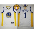 NBA Revolution 30 Golden State Warrlors #1 Ognjen Kuzmic White The Finals Patch Stitched Jerseys