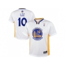 NBA Revolution 30 Golden State Warrlors #10 David Lee White Alternate Stitched Jerseys