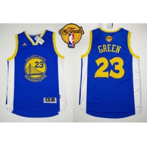 NBA Revolution 30 Golden State Warrlors #23 Draymond Green Blue The Finals Patch Stitched Jerseys