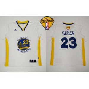 NBA Revolution 30 Golden State Warrlors #23 Draymond Green White Alternate The Finals Patch Stitched Jerseys