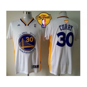 NBA Revolution 30 Golden State Warrlors #30 Stephen Curry White Alternate The Finals Patch Stitched Jerseys