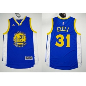 NBA Revolution 30 Golden State Warrlors #31 Festus Ezeli Blue Stitched Jerseys