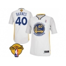 NBA Revolution 30 Golden State Warrlors #40 Harrison Barnes White Alternate The Finals Patch Stitched Jerseys