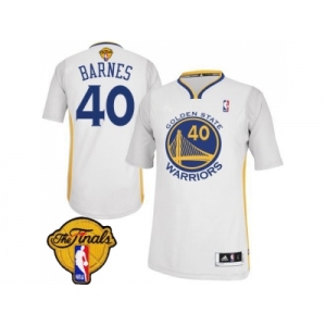 NBA Revolution 30 Golden State Warrlors #40 Harrison Barnes White Alternate The Finals Patch Stitched Jerseys