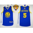 NBA Revolution 30 Golden State Warrlors #5 Marreese Speights Blue The Finals Patch Stitched Jerseys