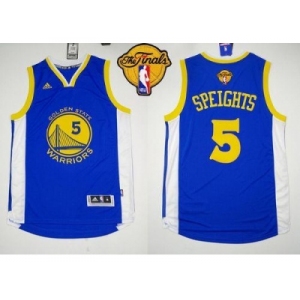 NBA Revolution 30 Golden State Warrlors #5 Marreese Speights Blue The Finals Patch Stitched Jerseys