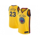 Nike Golden State Warriors #23 Draymond Green Gold NBA Swingman City Edition Jersey