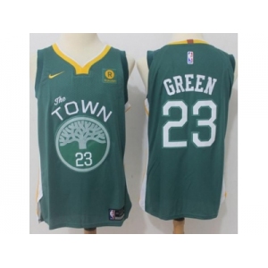 Nike Golden State Warriors #23 Draymond Green Green NBA Authentic Jersey