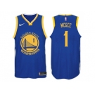 Nike NBA Golden State Warriors #1 JaVale McGee Jersey 2017-18 New Season Blue Jersey