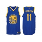 Nike NBA Golden State Warriors #11 Klay Thompson Jersey 2017-18 New Season Blue Jersey