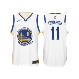 Nike NBA Golden State Warriors #11 Klay Thompson Jersey 2017-18 New Season White Jersey