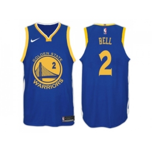 Nike NBA Golden State Warriors #2 Jordan Bell Jersey 2017-18 New Season Blue Jersey