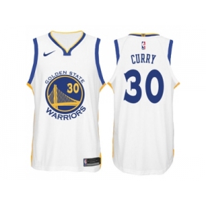 Nike NBA Golden State Warriors #30 Stephen Curry Jersey 2017-18 New Season White Jersey