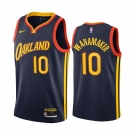 Nike Warriors #10 Brad Wanamaker Navy NBA Swingman 2020-21 City Edition Jersey