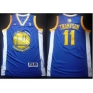 nba golden state warriors #11 thompson blue[revolution 30 swingman]