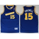 nba golden state warriors #15 sprewell blue[revolution 30 swingman][Sprewell]