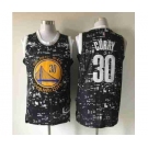 nba golden state warriors #30 curry black[Luminous version]