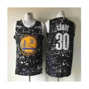 nba golden state warriors #30 curry black[Luminous version]