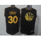 nba golden state warriors #30 curry black[gold lettering fashion]