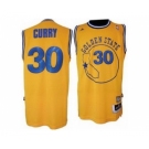 nba golden state warriors #30 curry m&n yellow[swingman 30 revolution]