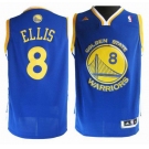 nba jersey golden state warrlors #8 ellis blue(fans edition)