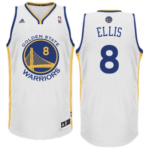 nba jersey golden state warrlors #8 ellis white(fans edition)