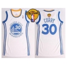 NBA Women Warriors #30 Stephen Curry White The Finals Patch Dress Stitched Jerseys