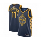 Women Golden State Warriors #11 Klay Thompson Swingman Navy Blue Basketball 2019 Basketball Finals Bound Jersey - City Edition