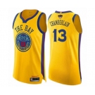 Women Golden State Warriors #13 Wilt Chamberlain Swingman Gold 2019 Basketball Finals Bound Basketball Jersey - City Edition