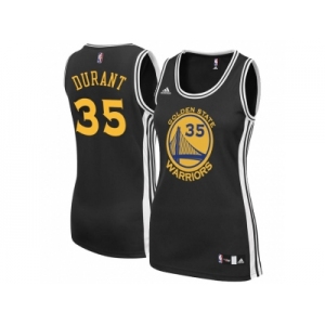 Women Golden State Warriors #35 Kevin Durant Black Jersey