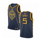 Women Golden State Warriors #5 Kevon Looney Swingman Navy Blue Basketball 2019 Basketball Finals Bound Jersey - City Edition