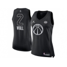 Women Nike Golden State Warriors #2 John Wall Black NBA Jordan Swingman 2018 All-Star Game Jersey