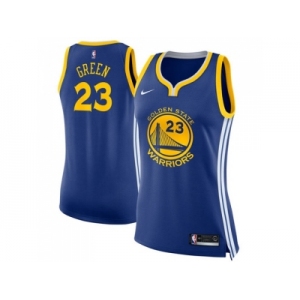 Women Nike Golden State Warriors #23 Draymond Green Blue NBA Swingman Icon Edition Jersey