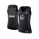 Women Nike Golden State Warriors #35 Kevin Durant Black NBA Jordan Swingman 2018 All-Star Game Jersey