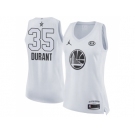 Women Nike Golden State Warriors #35 Kevin Durant White NBA Jordan Swingman 2018 All-Star Game Jersey