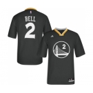 Women's Adidas Golden State Warriors #2 Jordan Bell Authentic Black Alternate NBA Jersey